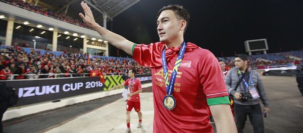 Thủ môn số 1 của đội tuyển Việt Nam Đặng Văn Lâm đã không phụ sự tin tưởng của Ban huấn luyện, của đồng đội và sự kỳ vọng của người hâm mộ khi có một giải đấu vô cùng xuất sắc. - Sputnik Việt Nam