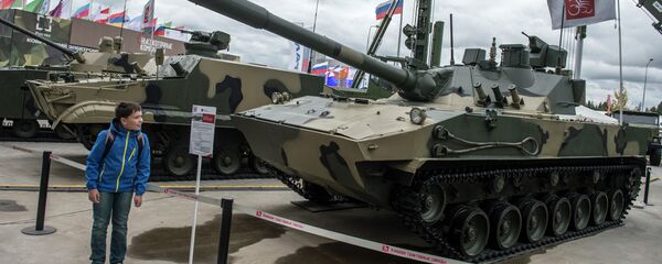 Pháo chống tăng tự hành Sprut-SDM1 tại Diễn đàn kỹ thuật quân sự quốc tế Quan đội-2016. - Sputnik Việt Nam