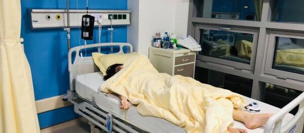 Nạn nhân Trang đã được mổ phẫu thuật và đang nằm điều trị tại Bệnh viện Trung ương Quân đội 108 - Sputnik Việt Nam