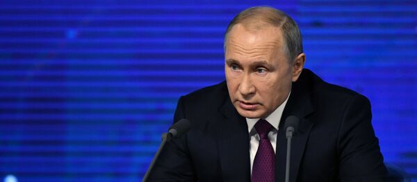 Cuộc họp báo lớn của Tổng thống Nga Vladimir Putin năm 2018 Cuộc họp báo lớn của Tổng thống Nga Vladimir Putin năm 2018 - Sputnik Việt Nam