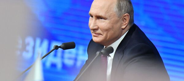 Cuộc họp báo lớn của Tổng thống Nga Vladimir Putin năm 2018 - Sputnik Việt Nam