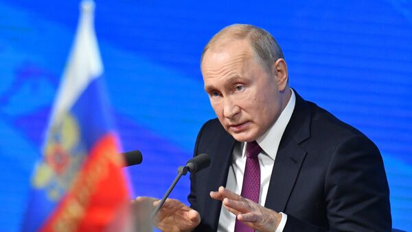 Cuộc họp báo lớn của Tổng thống Nga Vladimir Putin năm 2018 - Sputnik Việt Nam