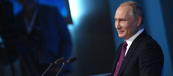 Cuộc họp báo lớn của Tổng thống Nga Vladimir Putin năm 2018 - Sputnik Việt Nam