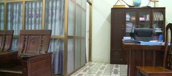 Phòng làm việc của ông Đinh Bằng My. Ảnh: Báo Người lao động - Sputnik Việt Nam