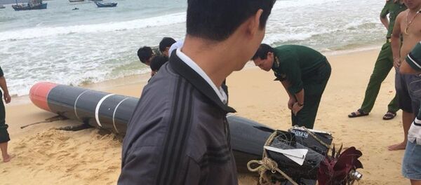 'Thiết bị huấn luyện hải quân' có chữ Trung Quốc trôi vào biển Phú Yên - Sputnik Việt Nam