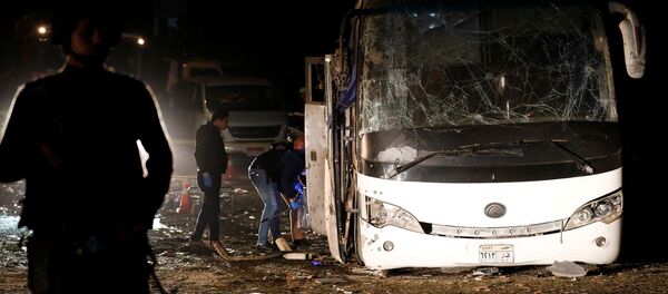 Vụ nổ xe buýt ở Cairo Vụ nổ xe buýt ở Cairo - Sputnik Việt Nam