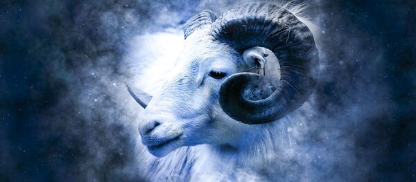 Знак овна на фоне звездного неба Знак овна на фоне звездного неба - Sputnik Việt Nam