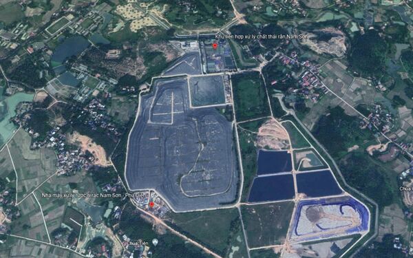 Khu liên hợp xử lý chất thải rắn Nam Sơn nhìn từ vệ tinh - Sputnik Việt Nam