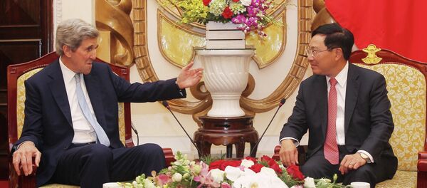 Ngày 16/1/2019, tại Nhà khách Chính phủ, Phó Thủ tướng, Bộ trưởng Bộ Ngoại giao Phạm Bình Minh tiếp ông John Kerry, cựu Ngoại trưởng Mỹ đang thăm và làm việc tại Việt Nam. - Sputnik Việt Nam