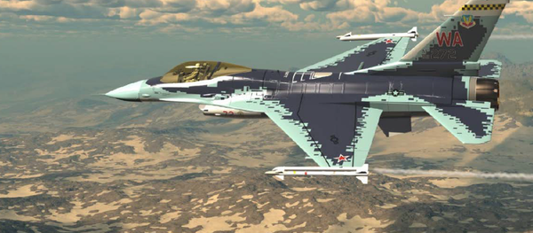 Máy bay Mỹ F-16 được sơn lại thành Su-57 của Nga - Sputnik Việt Nam