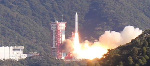 Tên lửa Epsilon số 4 của Nhật Bản được phóng ngày 18/1 mang theo vệ tinh MicroDragon của Việt Nam. Ảnh: VNSC - Sputnik Việt Nam