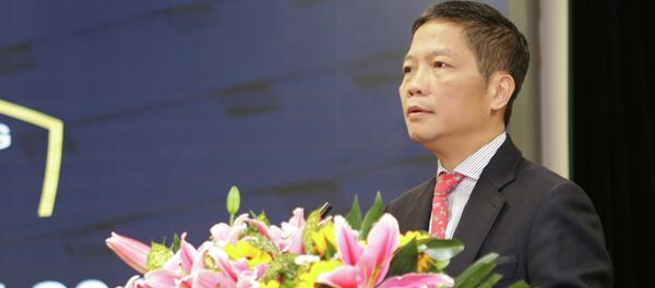 Bộ trưởng Bộ Công Thương Trần Tuấn Anh phát biểu chỉ đạo hội nghị. - Sputnik Việt Nam