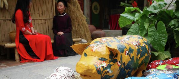 Chú lợn, linh vật biểu tượng của năm Kỷ Hợi tượng trưng cho cuộc sống no đủ, sung túc. - Sputnik Việt Nam