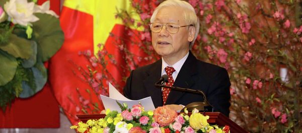 Tổng Bí thư, Chủ tịch nước Nguyễn Phú Trọng chúc Tết các đồng chí lão thành cách mạng, lãnh đạo và nguyên lãnh đạo Đảng, Nhà nước, Mặt trận Tổ quốc Việt Nam, các bộ, ban, ngành và Thành phố Hà Nội. - Sputnik Việt Nam