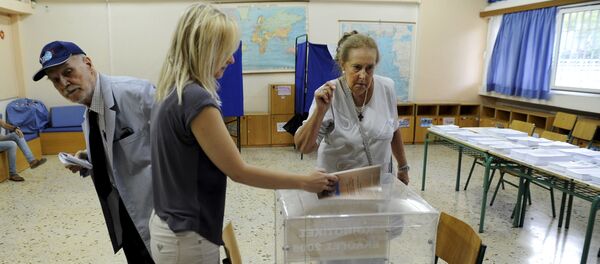 Hy Lạp bắt đầu cuộc bầu cử quốc hội trước thời hạn Hy Lạp bắt đầu cuộc bầu cử quốc hội trước thời hạn - Sputnik Việt Nam