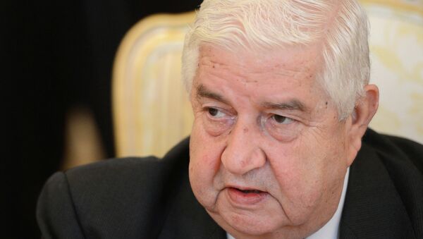 Ngoại trưởng Syria Walid al-Moallem - Sputnik Việt Nam