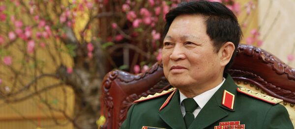 Đại tướng Ngô Xuân Lịch trả lời phỏng vấn của phóng viên Thông tấn xã Việt Nam. Đại tướng Ngô Xuân Lịch trả lời phỏng vấn của phóng viên Thông tấn xã Việt Nam. - Sputnik Việt Nam