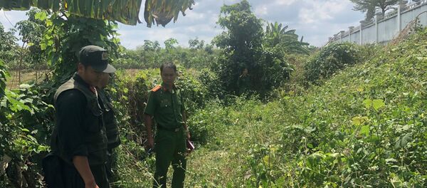 Công an khám nghiệm hiện trường gần trạm thu phí Dầu Giây. Công an khám nghiệm hiện trường gần trạm thu phí Dầu Giây. - Sputnik Việt Nam