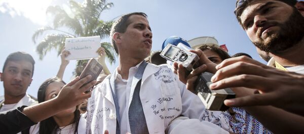 Người đứng đầu Quốc hội Venezuela Juan Guaido - Sputnik Việt Nam
