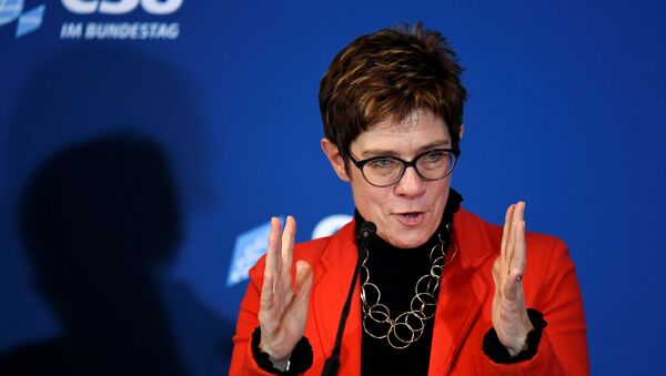 Chủ tịch Liên minh Dân chủ Cơ đốc giáo Đức (CDU) Annegret Krump-Karrenbauer, người thay thế Thủ tướng Đức Angela Merkel - Sputnik Việt Nam