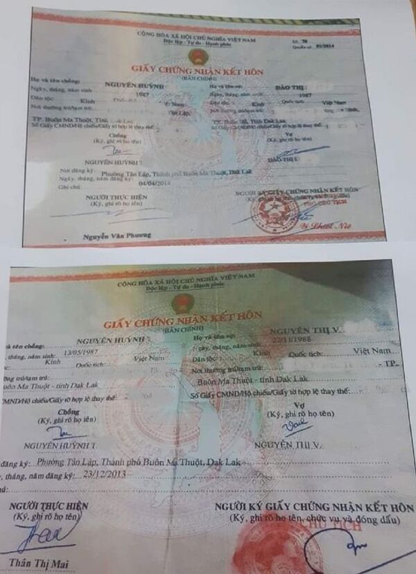 Anh T. dù đang có vợ nhưng vẫn được phường tiếp tục cấp giấy chứng nhận kết hôn - Sputnik Việt Nam