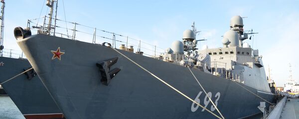 Tàu tên lửa Dagestan tại cảng Makhachkala - Sputnik Việt Nam