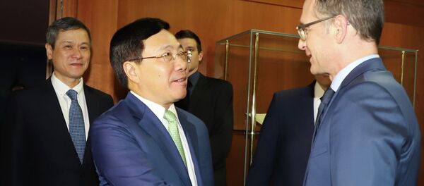 Phó Thủ tướng, Bộ trưởng Ngoại giao Phạm Bình Minh gặp, hội đàm với Bộ trưởng Ngoại giao CHLB Đức Heiko Maas tại Trụ sở Bộ Ngoại giao Đức ở Thủ đô Berlin. - Sputnik Việt Nam