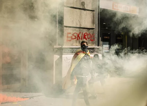 Những người biểu tình ủng hộ độc lập của xứ Catalan Những người biểu tình ủng hộ độc lập của xứ Catalan - Sputnik Việt Nam