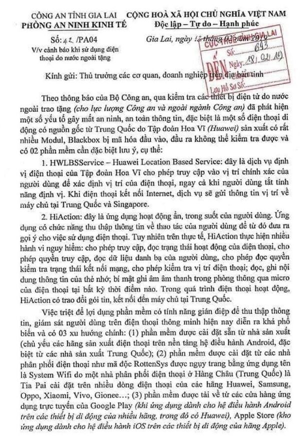 Công văn được xác định là giả mạo - Sputnik Việt Nam
