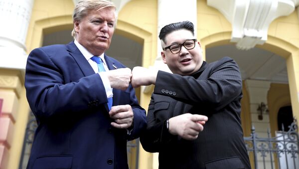 Bản sao Donald Trump - Kim Jong-un tại Nhà hát Lớn Hà Nội  22 tháng 2 2019 - Sputnik Việt Nam