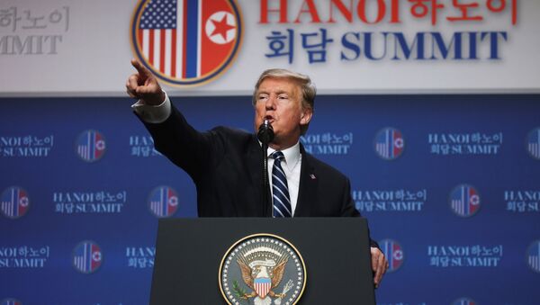 Họp báo sau cuộc hội đàm của Tổng thống Trump và nhà lãnh đạo Kim Jong-un - Sputnik Việt Nam