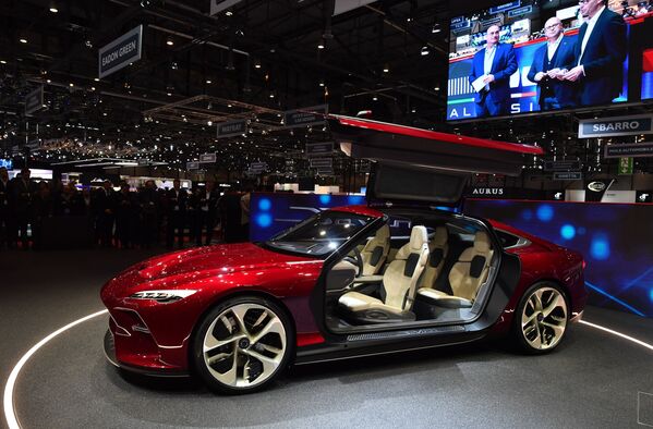 Mẫu xe DaVinci trong gian hàng ItalDesign tại Triển lãm ô tô quốc tế Geneva 2019 - Sputnik Việt Nam