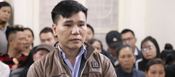 Bị cáo Châu Việt Cường khai báo trước Tòa. - Sputnik Việt Nam