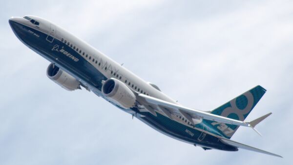 Boeing 737-8 MAX N8704Q at Farnborough Airshow 2016 - Sputnik Việt Nam