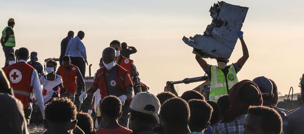 Tại nơi xảy ra vụ tai nạn máy bay Boeing 737 MAX ở Ethiopia - Sputnik Việt Nam