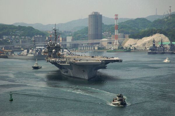 Khi tàu sân bay Mỹ và tàu ngầm Liên Xô không chia sẻ vùng biển Nhật Bản - Sputnik Việt Nam