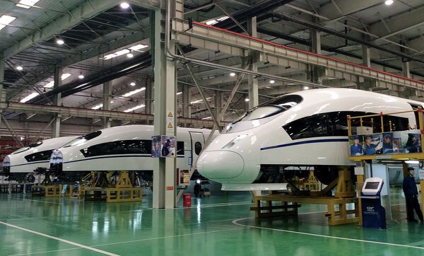 Xây dựng tàu cao tốc ở Trung Quốc Xây dựng tàu cao tốc ở Trung Quốc - Sputnik Việt Nam