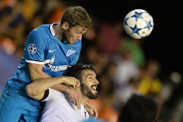 Trận đấu Champions League giữa các câu lạc bộ Valencia (Tây Ban Nha) và Zenit (Nga). - Sputnik Việt Nam