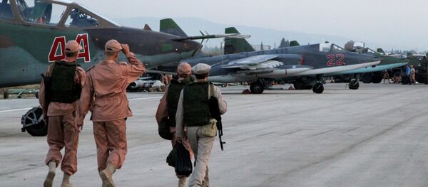 Các chiến đấu cơ của Nga tại phi trường gần thành phố Latakia (Syria) - Sputnik Việt Nam