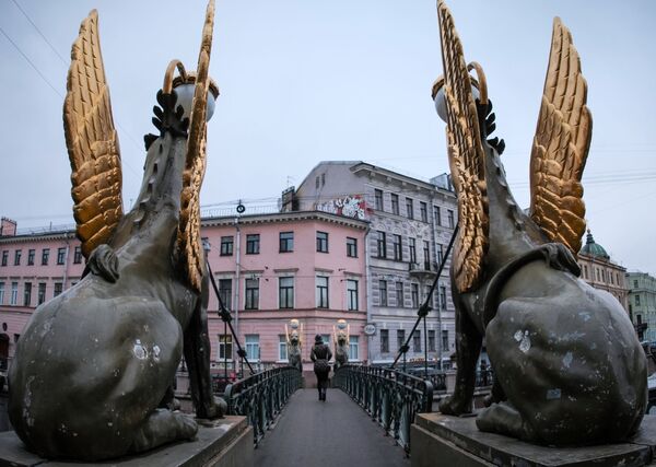 Cầu ngân hàng hình Griffin ở St.Peterburg - Sputnik Việt Nam