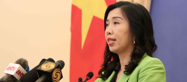 Người Phát ngôn Bộ Ngoại giao Lê Thị Thu Hằng thông báo một số hoạt động đối ngoại của Việt Nam trong thời gian tới.  - Sputnik Việt Nam