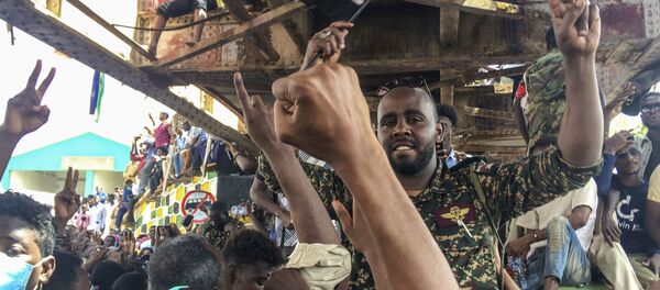 Протестующие в Судане - Sputnik Việt Nam