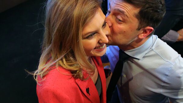 Vladimir Zelensky và Elena Zelenskaya  - Sputnik Việt Nam