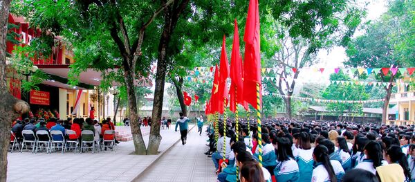 Học sinh trường THPT Phong Châu Học sinh trường THPT Phong Châu - Sputnik Việt Nam