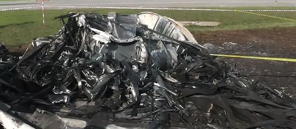 SSJ-100 bị bốc cháy ở Sheremetyevo - Sputnik Việt Nam