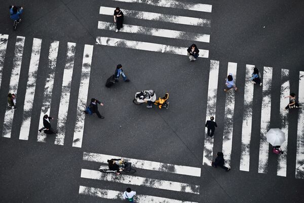 Đường dành cho người đi bộ trong khu phố Ginza ở Tokyo  - Sputnik Việt Nam