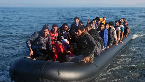 Người tị nạn Trung Đông đến đảo Lesbos - Sputnik Việt Nam