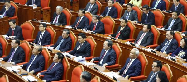 Các đồng chí lãnh đạo Đảng, Nhà nước và các đại biểu dự Hội nghị.  - Sputnik Việt Nam