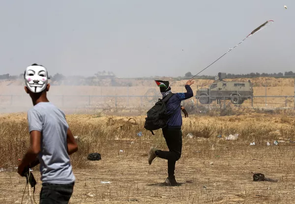 Người biểu tình Palestine ở Gaza Người biểu tình Palestine ở Gaza - Sputnik Việt Nam