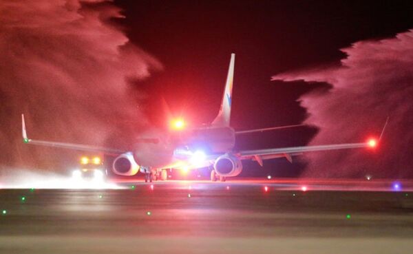 Sân bay Vân Đồn đón chuyến bay quốc tế đầu tiên từ Trung Quốc Sân bay Vân Đồn đón chuyến bay quốc tế đầu tiên từ Trung Quốc - Sputnik Việt Nam